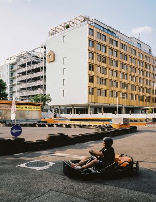 Superbude Wien Prater accommodation building