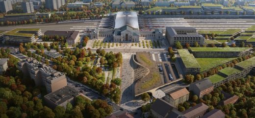 Vilnius railway station renewal by Zaha Hadid in Lithuania