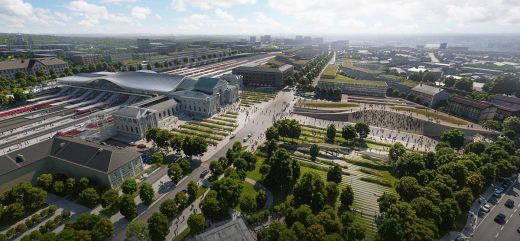 Vilnius railway station renewal by Zaha Hadid in Lithuania