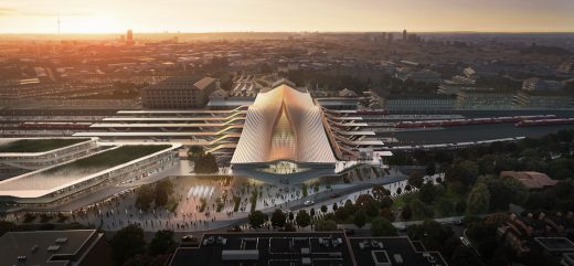 Vilnius railway station renewal by Zaha Hadid in Lithuania