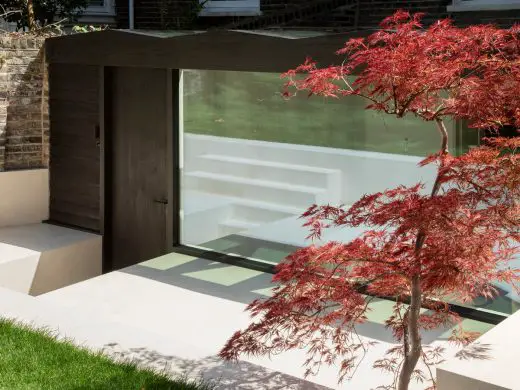 Wooden Roof London house conservatory extension