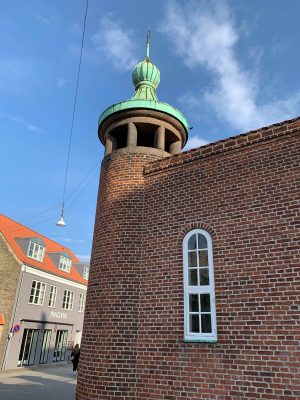 Aalborg historic building turret dome