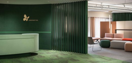 AmberMeeting Office Xi’an reception design by HONG Designworks