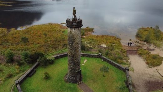 Climate Change Events Scotland Glenfinnan Monument marker