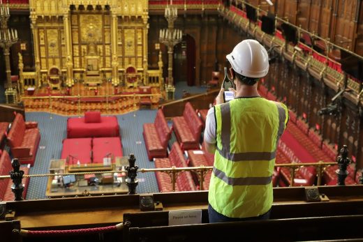 Palace of Westminster refurbishment work 2021