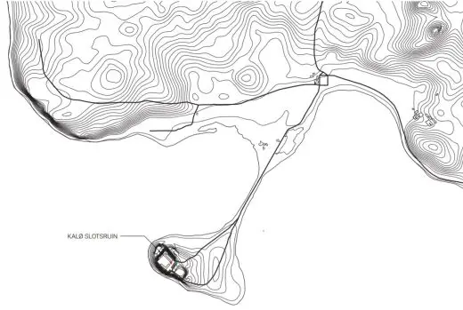 Kalø Tower Visitor Access, Rønde, Jutland site plan