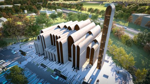 Preston Mosque building design by AIDIA STUDIO