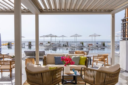 RG Naxos Hotel four-star Delta by Marriott pool deck