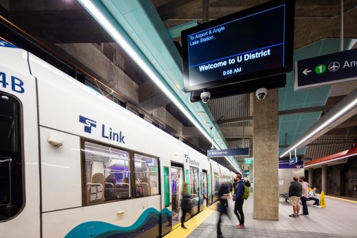 Sound Transit U District Station Seattle building