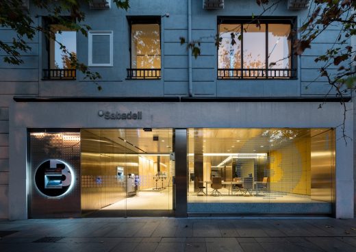 Banco Sabadell Space Madrid bank building interior