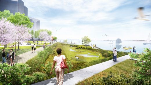 Bayfront Redevelopment Open Space Master Plan in Jersey City, NJ