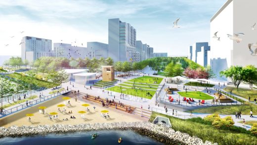 Bayfront Redevelopment Master Plan in Jersey City by SWA Group