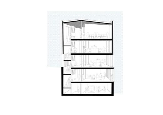 Castione Andevenno City Hall Prospective vertical section