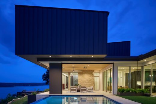 Cliffside Lakehouse Lake Travis Hill by LaRue Architects