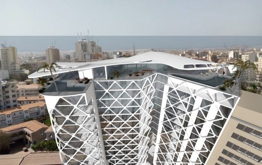 Dakar skyscraper building by Johannes Baar-Baarenfels