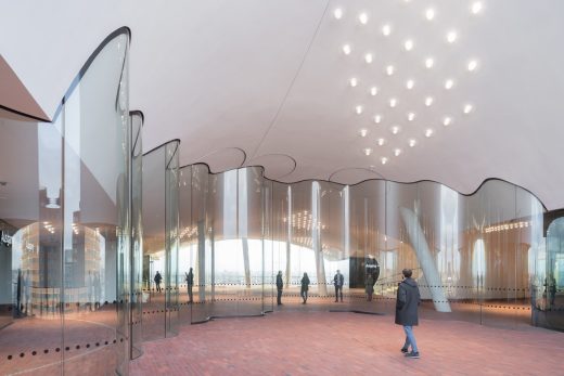Concert hall design by Swiss architects Herzog and de Meuron