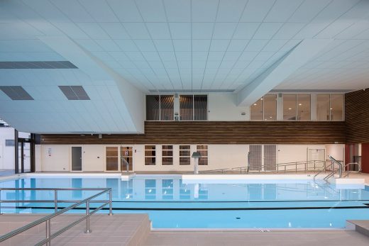 Espace Pierre-Talagrand, Dole sports center interior design
