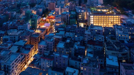 MVRDV Chinese creative factory building at night