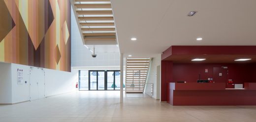 Jura sports centre building interior design France