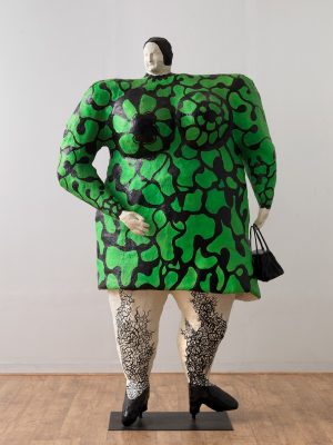 Niki de Saint Phalle, Madame, or Green Nana with Black Bag