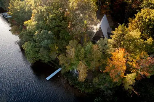 Lake Placid A-Frame home, USA, by Strand Design