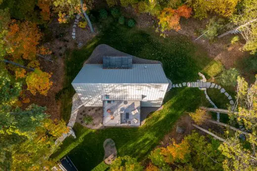 Lake Placid A-Frame home, USA, by Strand Design