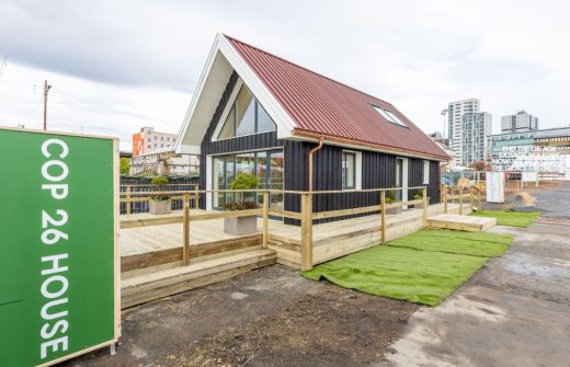 Zero-carbon COP26 House Glasgow, Scotland