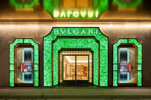 Bulgari Shanghai flagship shop façade China