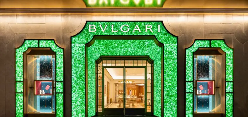 Bulgari Shanghai Plaza 66 retail façade by MVRDV