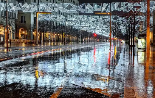 Christmas lights in Zaragoza, Spain design by Sebastián Arquitectos