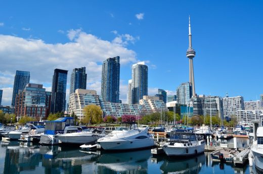 CN Tower building design Toronto Ontario Canada