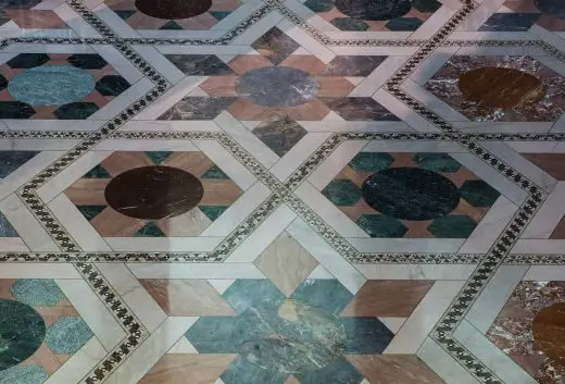 Polychromatic Hexagon and Star Floor, Dime Savings Bank of Brooklyn
