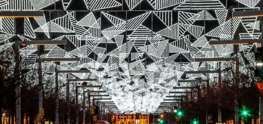 Christmas lights in Spain by Sebastián Arquitectos
