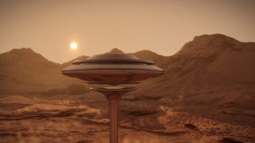 Levitating Building on Mars