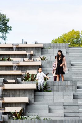 New Macquarie University central courtyard, ASPECT Studios