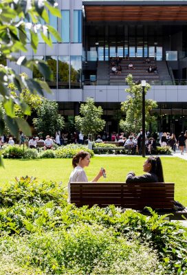 New Macquarie University central courtyard, ASPECT Studios