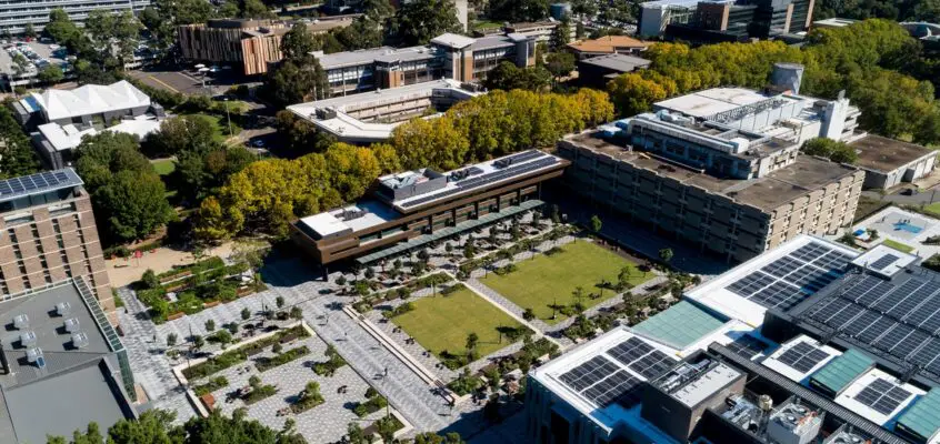 Macquarie University new central courtyard, Sydney