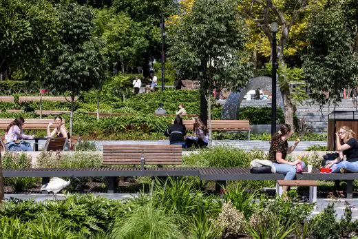 Macquarie University new central courtyard, Sydney landscape