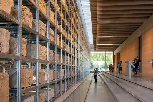 Narbo Via museum of Roman antiquities in Narbonne building interior