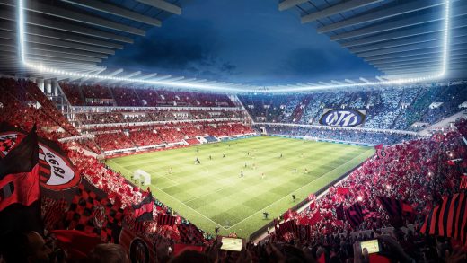 New Football Stadium in Milan: The Cathedral bowl design
