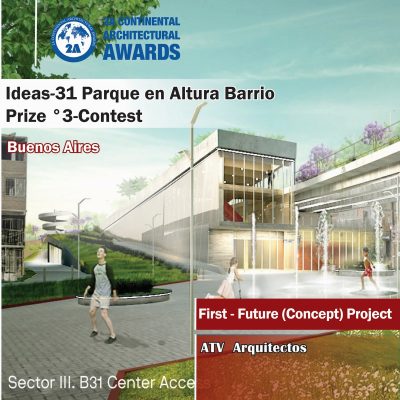 Parque en Altura Barrio 31-Ideas Contest-3° Prize - 2A Continental Architectural Awards 2021
