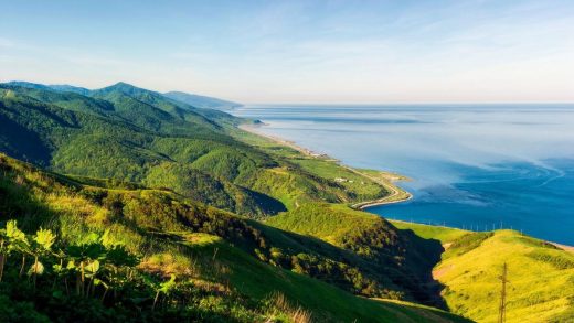 Sakhalin Russian island landscape