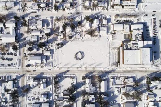 Town Enclosure in Jackson, Wyoming art installation