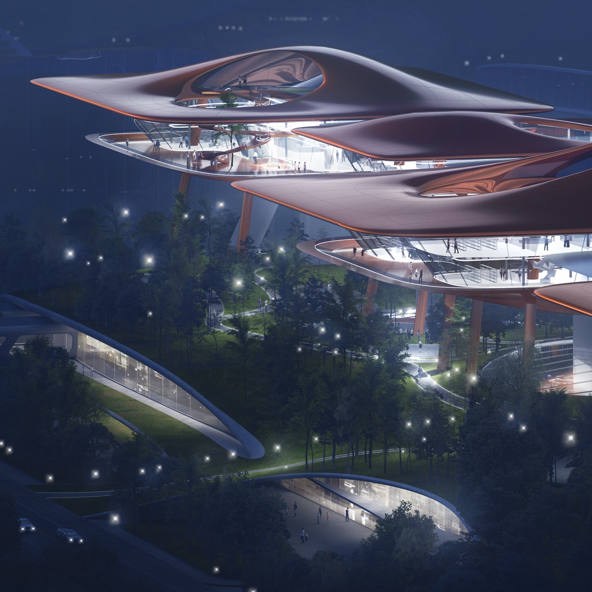 Chongqing Cuntan International Cruise Centre building design