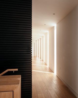 English luxury property corridor interior design