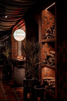 Fireside H Code SoHo Hong Kong, Pottinger Street restaurant interior design