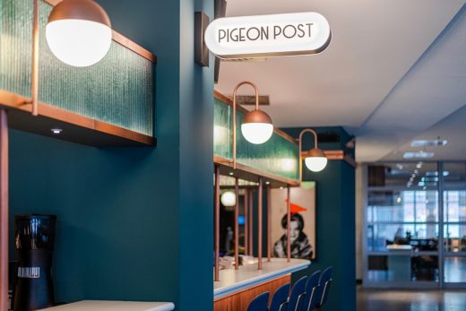 Pigeon Post Bar & Eatery Hilton Cologne hotel interior design