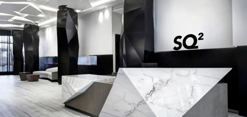 SQ2, Toronto Condominium Lobby and Party Room