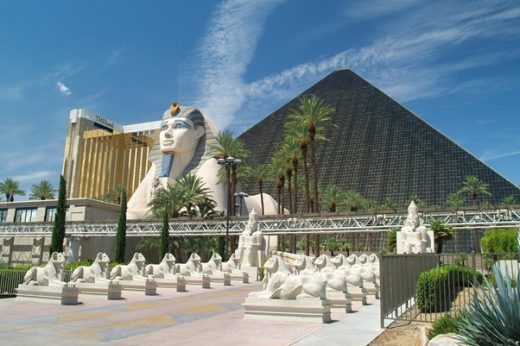 Luxor Las Vegas casino building USA