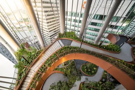 CapitaSpring Singapore tower green oasis plants